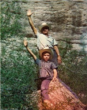 File:WMB and JB on rock.jpg